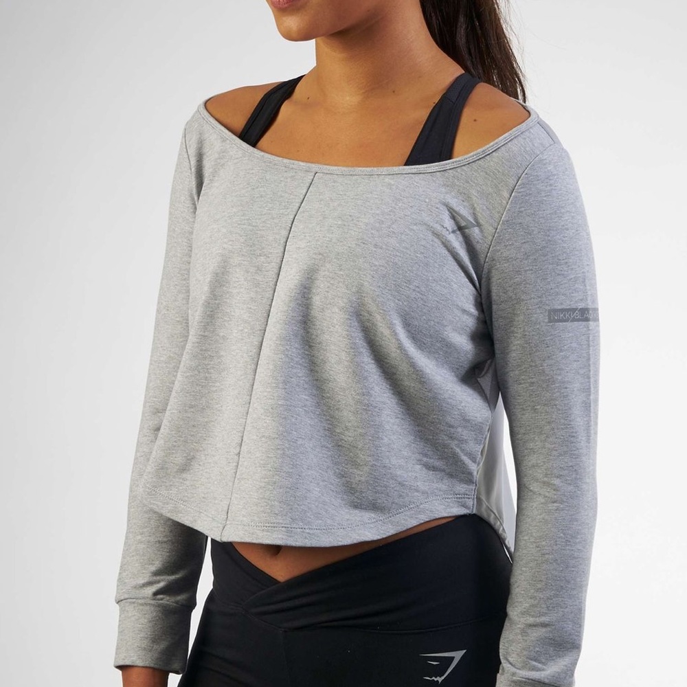 Nikki Blackketter X Gymshark Studio jumper crop